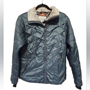Columbia Interchange Metallic Blue Women's Thermal Jacket size Large *See spot